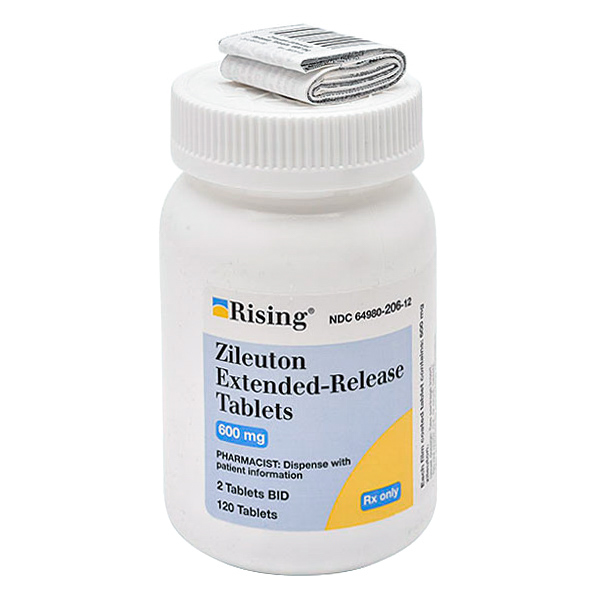 Rx Item-Zileuton Generic Zyflo 600Mg Tab 120 By Rising Pharma USA 