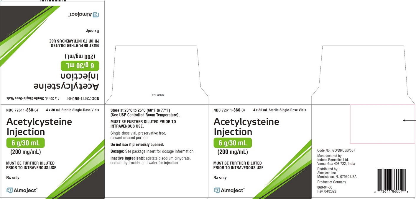 Rx Item-Acetylcysteine 20%  200Mg/ml Vial 4X30ml By Almaject Pharma Gen Acetadot