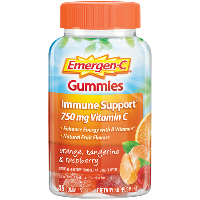 Pack of 12-Emergen-C Vitamin C 750mg Gummies 45ct