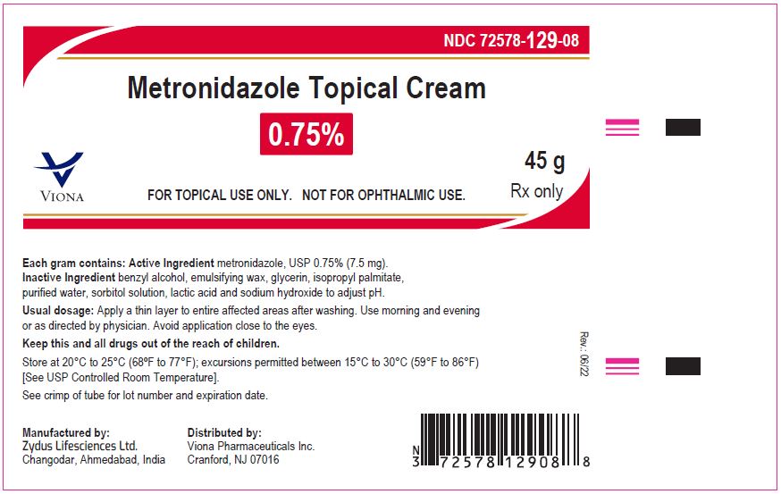 Rx Item-Metronidazole 0.75% 45 GM CRM by Viona Pharma USA Gen Metrocream