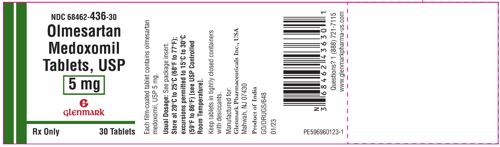 Rx Item-Olmesart Medo 5MG 30 Tab by Aurobindo Pharma USA Gen Benicar