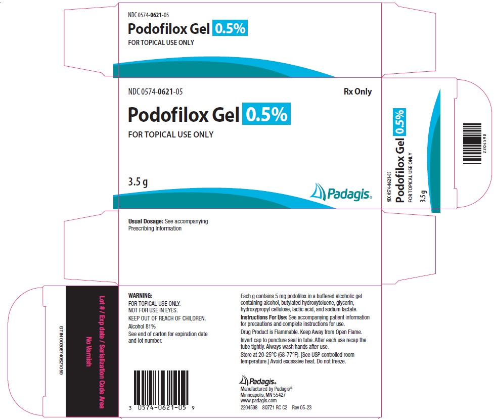 Rx Item-Podofilox Gen Condylox 0.5% Gel 3.5Gm By Padagis 