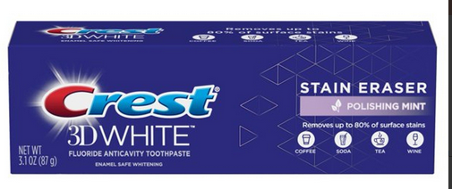 Crest 3DW Stain Eraser Fresh Mint Toothpaste 3.1oz by P&G