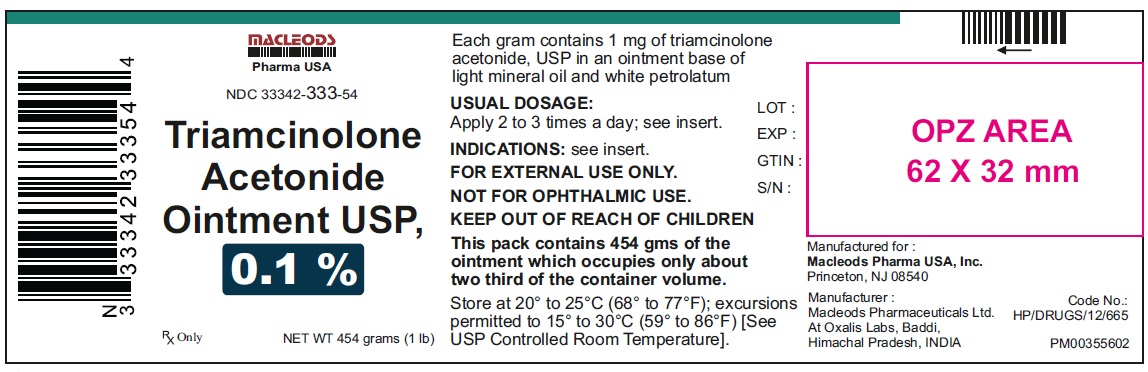 Rx Item:Triamcinolone 0.1% 454GM ONT by Macleods Pharma USA Gen Aristocort