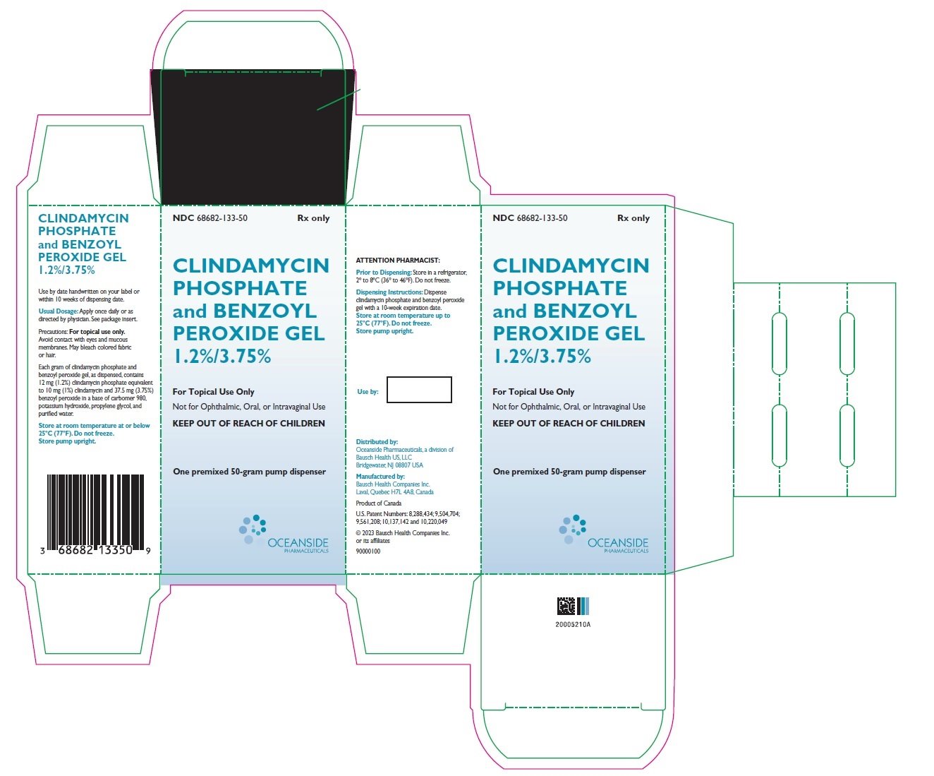 Rx Item-Clindamycin-Benzoyl Peroxide 1.2%/3.75% GEL-50GM Gen Onexton by Bausch