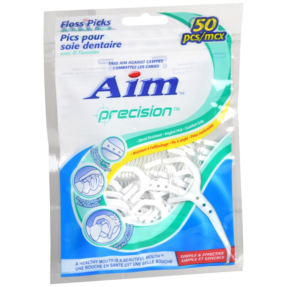 Aim® Floss Picks, 50 Count, Case Pack of 48