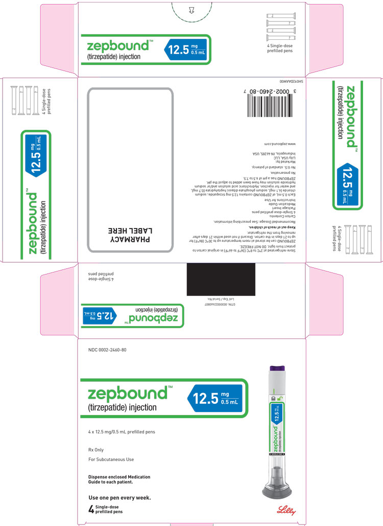 Rx Item:Zepbound 12.5MG 4X0.5ML PFP by Lilly Eli & Co USA