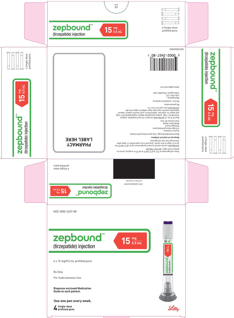 Rx Item:Zepbound 15MG 4X0.5ML PFP by Lilly Eli & Co USA