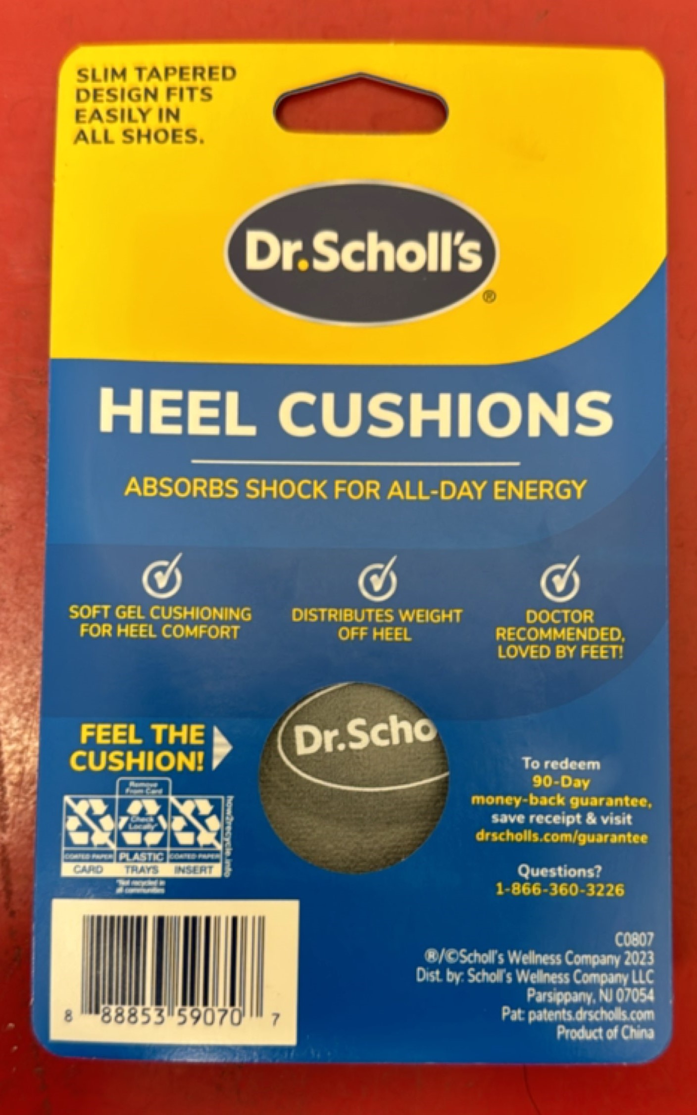 Image 2 of Dr. Scholls Comfort Heel Cushions Massaging Gel Advan By Emerson/DR Scholls USA 
