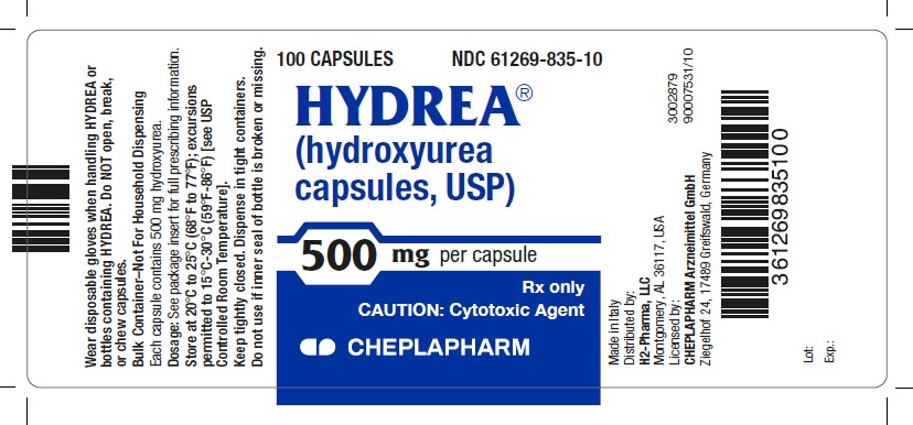 Rx Item-Hydrea 500MG 100 Cap by H2 Pharma CHEPLAPHARM 