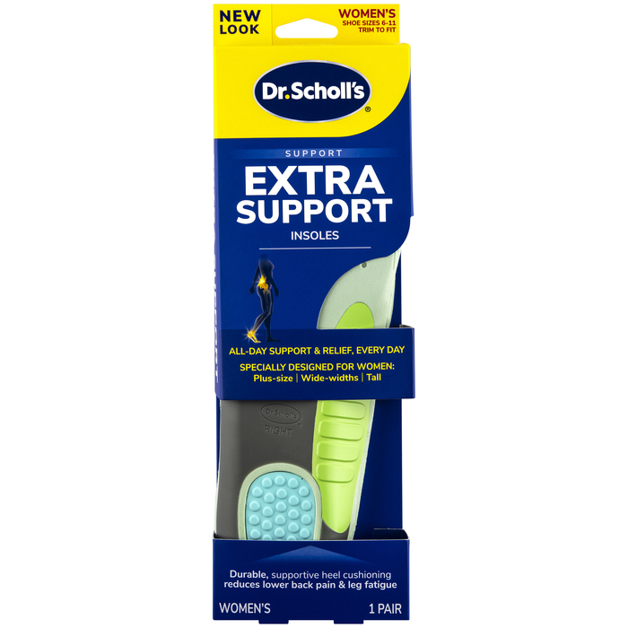 Case of 12-Dr. Scholl's Extra Support Insoles Women's Sizes 6-11 1 PR