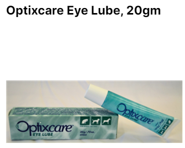 Case of 90-Optixcare Eye Lube, 20gm by Aventix USA