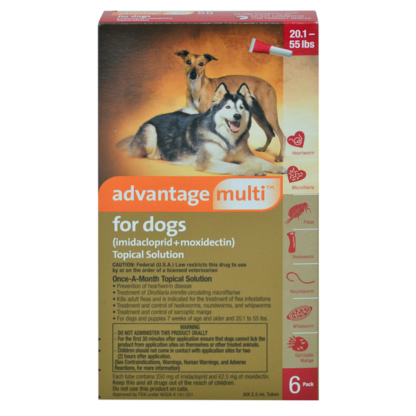 Pet Rx Advantage Multi Dog 3-9lb imidacloprid, moxidectin sol By Elanco Pet Rx ...