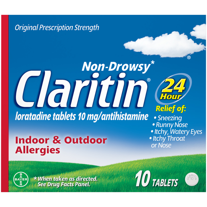 Case of 36-Claritin Loratadine 10 mg/Antihistamine 24 Hour Allergy Tablets 10 EA