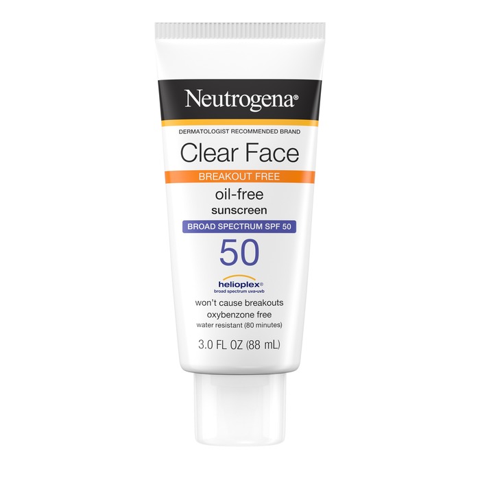 Neutrogena Clear Face Sunscreen Lotion SPF50 3oz By J&J Consumer