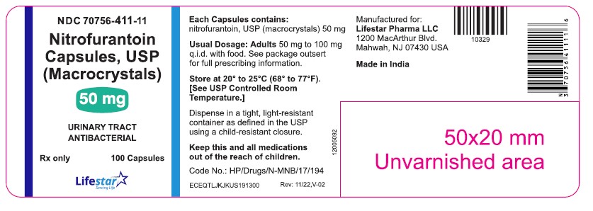 Rx Item-Nitrofuranton 50MG Macro 100 Cap by Lifestar Gen