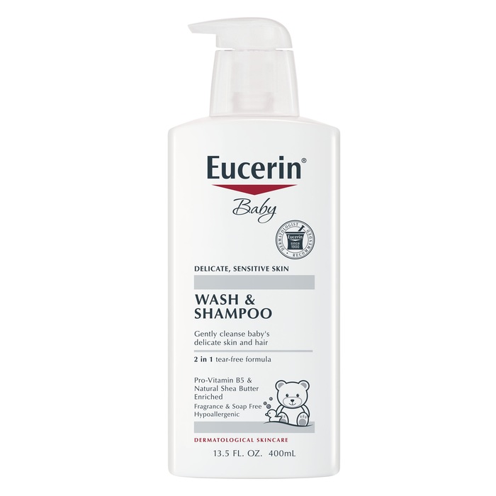 Case of 12-Eucerin Baby Sensitive Skin Wash & Shampoo 13.5oz By Beiersdorf