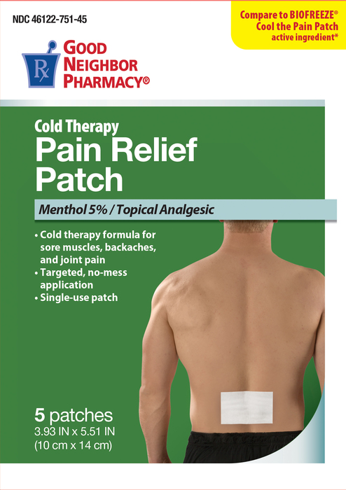 Case of 24-Good Neighbor Pharmacy Pain Relief Patch Cold 5ct By Veridian Health