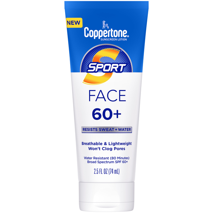 Coppertone Sport Face Lotion SPF60+ 2.5oz By Beiersdorf/Cons Prod