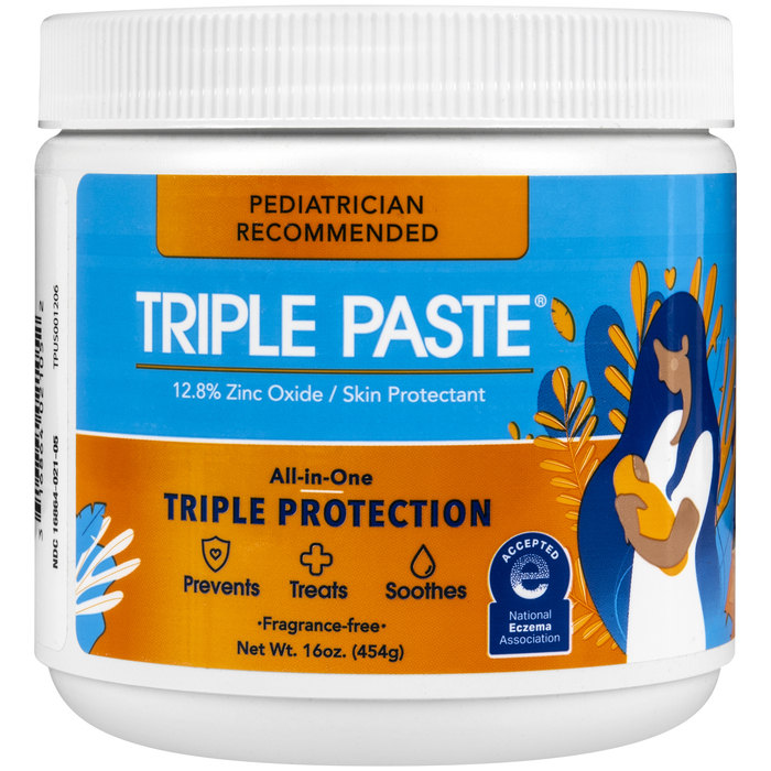 Case of 12-Triple Paste Diaper Rash Ointment 16 OZ By Emerson Healthcare
