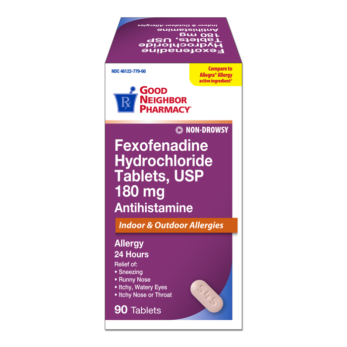 GNP Fexofenadine HCL 180mg Tablets 90ct By Ohm Lab Gen Claritin