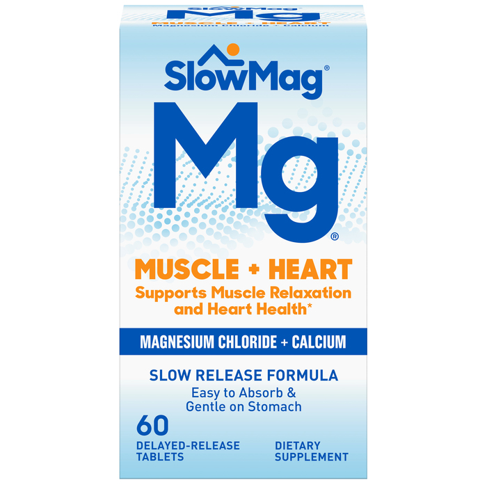 SlowMag Mg Muscle + Heart Delayed-Release Tablets 60 EA  By Emerson Healt