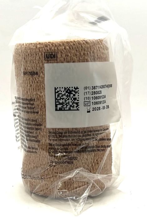 Pack of 12-3M Coban Self Adhrnt Wrap Tan 4Inx5Yd Each