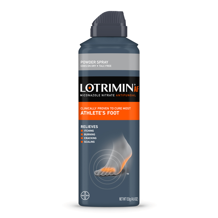 Case of 36-Lotrimin AF Antifungal Powder Spray 4.6 OZ Talc Free  By Bayer