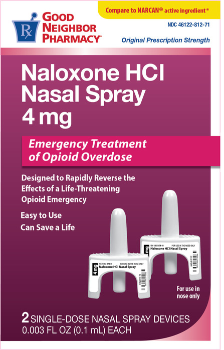 Case of 12-GNPNaloxone HCl 4mg Nasal Spray 0.2ml Gen Narcan OTC