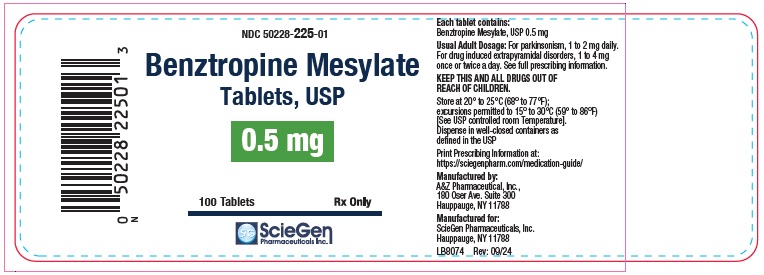 Rx Item-Benztropine Mesylate 0.5 Mg Tab 100 Sciegen Pharma Gen Cogentin