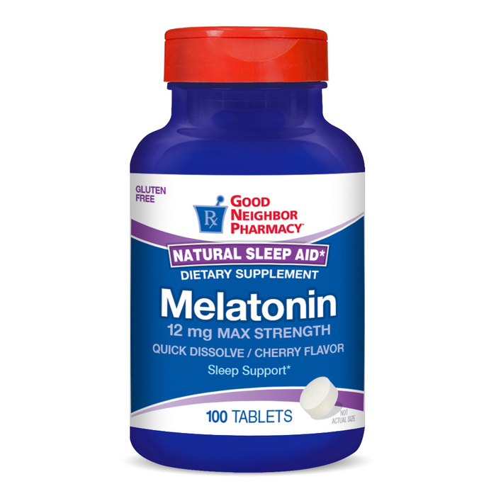 Good Neighbor Pharmacy Melatonin 12mg Cherry Tablets 100ct