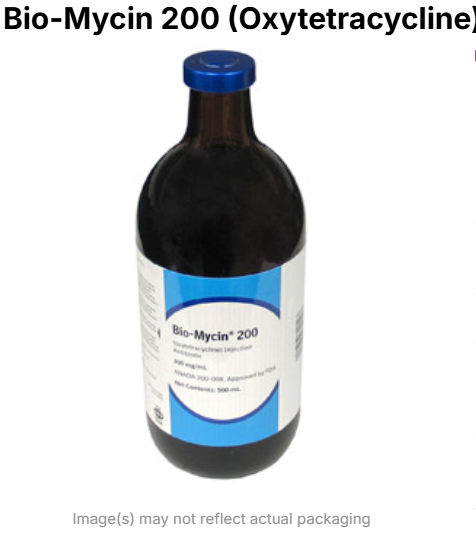 Bio-Mycin 200 (Oxytetracycline) Antibiotic Injection, 5000mL by Boehringer