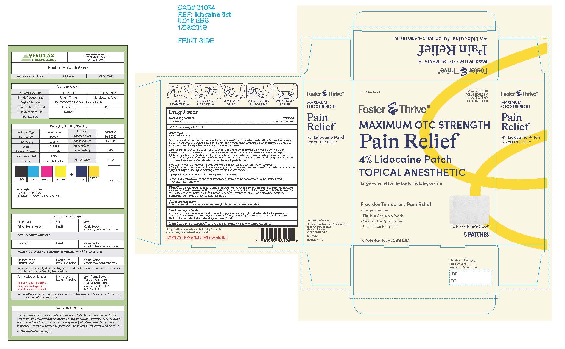 '.Lidocaine 4% Pat Patch 4% F&T.'