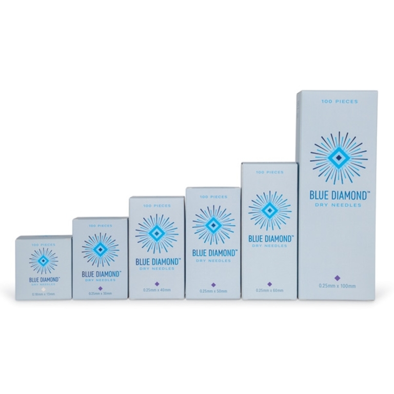 Diamond Dry Blue Diamond™ Dry Needle 0.30mm 40mm Box of 100