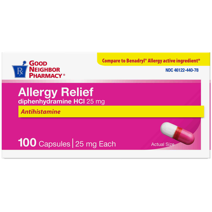 '.GNP ALLERGY RELIEF DIPHEN 25MG.'