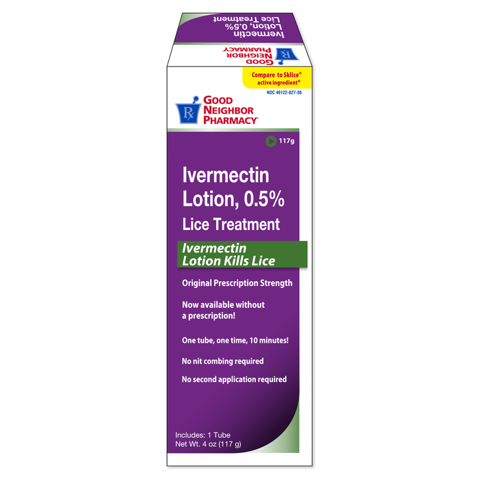 Good Neighbor Pharmacy Ivermectin 0.5% Lice Treatment Lotion 4oz By OHM Lab. USA
