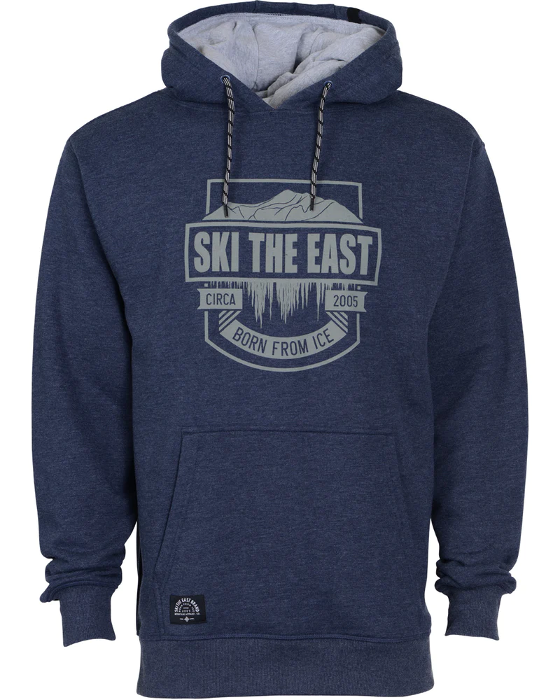 SKI THE EAST - Born From Ice Pullover Hoodie - Navy