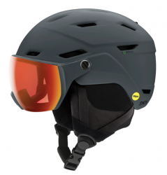 SMITH SURVEY MIPS HELMET MATTE SLATE W/CHROMAPOP EVERYDAY RED MIRROR LENS - 2026