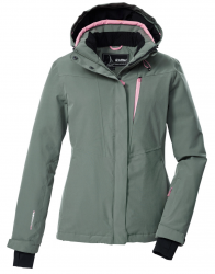 KILLTEC KSW 25 WOMENS SKI JACKET, GREEN/GREY - 2026