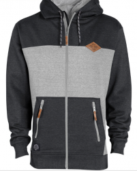 SKI THE EAST CRAWFORD ZIP HOODIE - VINTAGE BLACK/GRAY - 2026