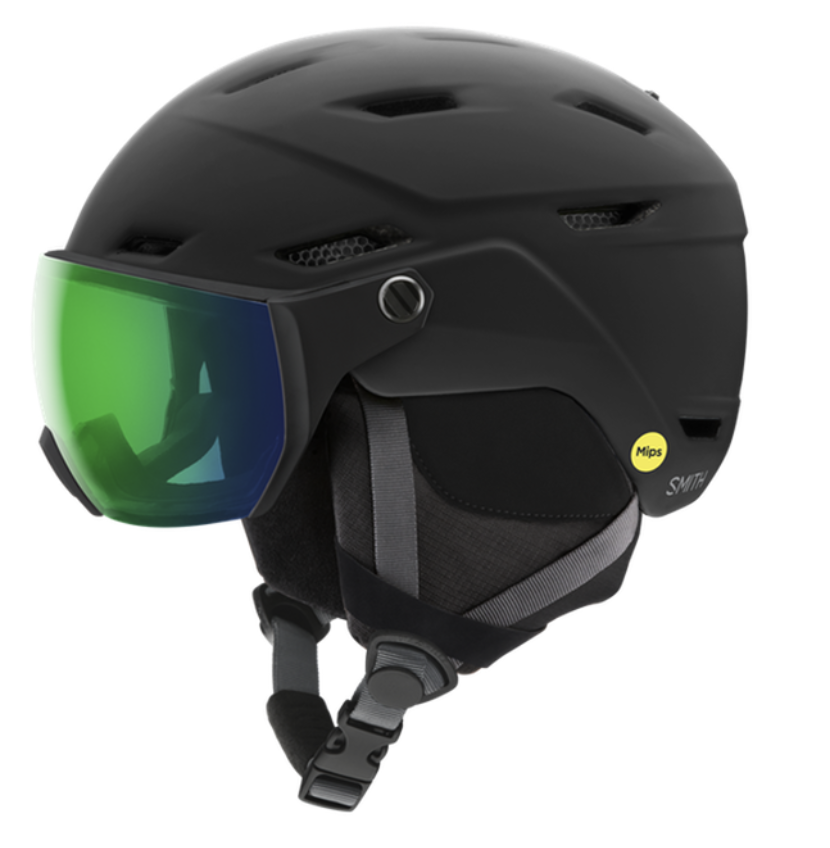 Image 0 of SMITH SURVEY MIPS HELMET MATTE BLACK+CHROMAPOP EVERYDAY GREEN LENS - 2027