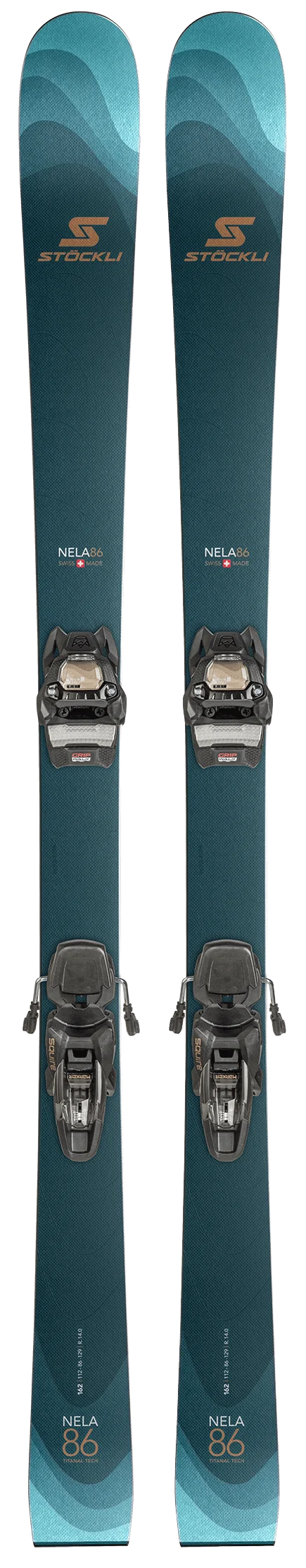 STOCKLI NELA 86 WOMENS SKIS + SQUIRE 11 GW BINDING - 2027