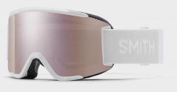 SMITH SQUAD S  WHITE VAPOR + CHROMAPOP™ EVERYDAY ROSE GOLD MIRROR & CLEAR LENS