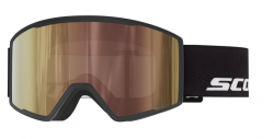 SCOTT TRACE PRO LIGHT SENSITIVE GOGGLE, BLACK + AMP LS CINNAMON CHROME LENS