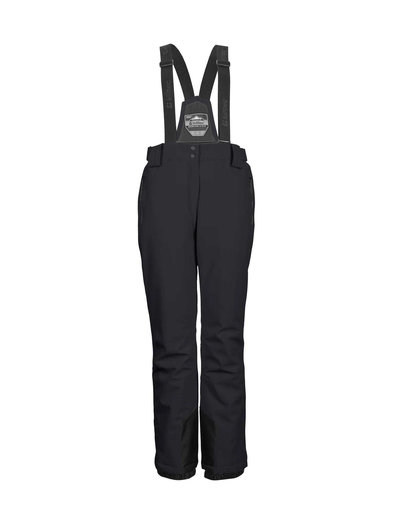 KILLTEC KSW 249 WOMENS PANTS WITH DETACHABLE BIBS, BLACK- 2027