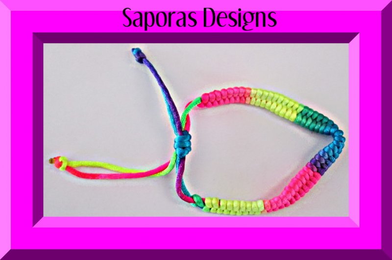 Image 0 of Handmade Colorful Braided Rope Bracelet Unisex Fits Most Wrist