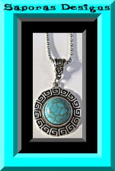 Tibetan Silver & Turquoise Necklace Native Ethnic Tribal Bohemian Design