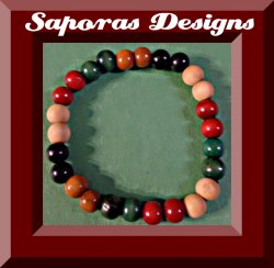 Handmade Colorful Wood Prayer Bracelet Religious Jewelry