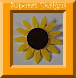 Handmade Sunflower Design Brooch