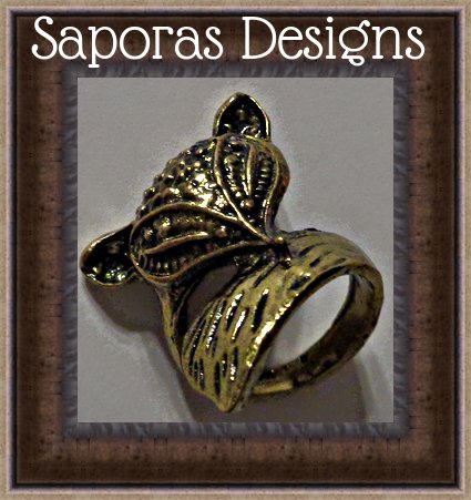 Image 0 of Antique Fox Design Ring Size 4 Unisex